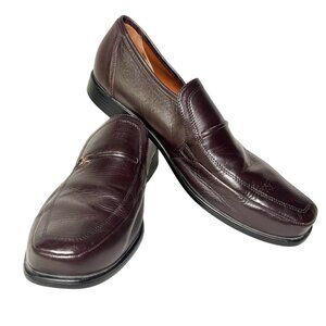 Bostonian Dark Brown Leather Loafers Men’s Slip-On Dress Shoes Size 12